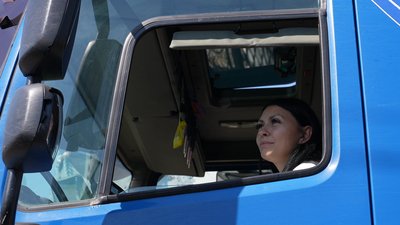 Анастасія Подужайло, водійка сміттєвоза, Івано-Франківщина Анастасія Подужайло, водійка сміттєвоза, Івано-Франківщина