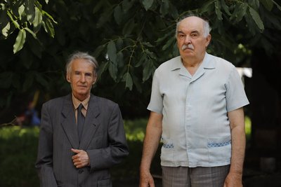 Кузьма Матвіюк з товаришем Кузьма Матвіюк з товаришем