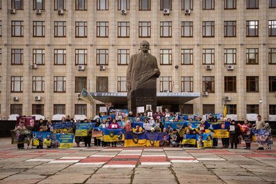 Акція на підтримку полонених і безвісти зниклих відбулася в Житомирі Акція на підтримку полонених і безвісти зниклих відбулася в Житомирі