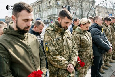 В Одесі вшанували пам'ять загиблих бійців 126 бригади ТРО ЗСУ В Одесі вшанували пам'ять загиблих бійців 126 бригади ТРО ЗСУ