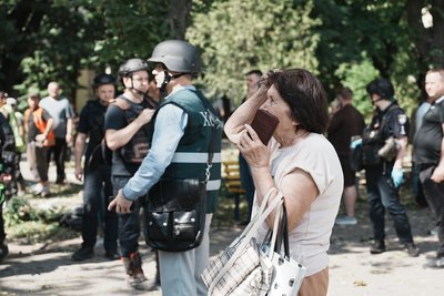 Місце ракетного удару у Харкові 8 липня Місце ракетного удару у Харкові 8 липня