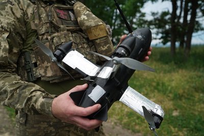 Український дрон-перехоплювач P1-Sun, яким збивають російські "Шахеди", Харківщина, червень 2026 року Український дрон-перехоплювач P1-Sun, яким збивають російські "Шахеди", Харківщина, червень 2026 року