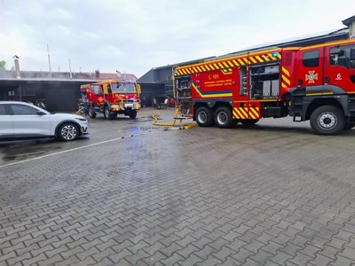 Пожежа, рятувальники, ДСНС, Калуш, приватне підприємство, Івано-Франківщина Пожежа, рятувальники, ДСНС, Калуш, приватне підприємство, Івано-Франківщина