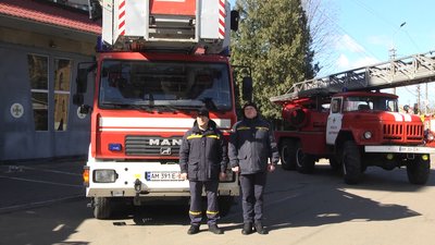 У Житомирі рятувальникам передали дві пожежні автодрабини з Дортмунда
