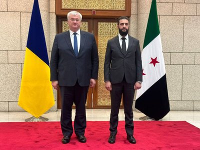 Сибіга зустрівся з новим лідером Сирії у Дамаску Сибіга зустрівся з новим лідером Сирії у Дамаску