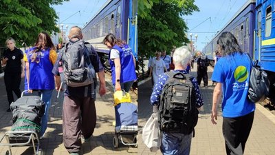 Четвертий евакуаційний потяг з Донеччини: на Волині зустріли Четвертий евакуаційний потяг з Донеччини: на Волині зустріли