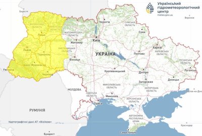 Укргідрометцентр попереджає про негоду на заході України Укргідрометцентр попереджає про негоду на заході України
