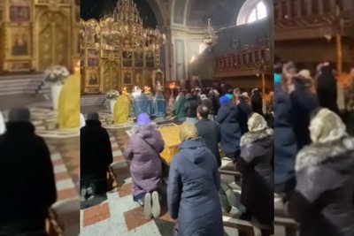 Другий день цілодобового молитовного стояння у Кафедральному храмі в Чернівцях Другий день цілодобового молитовного стояння у Кафедральному храмі в Чернівцях