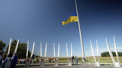 Під звуки серцебиття у "Серці України": на Черкащині підняли державний стяг