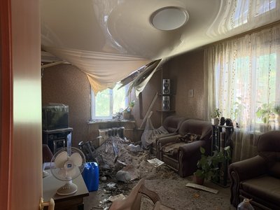 У Дніпрі через удар БпЛА пошкоджений багатоквартирний будинок У Дніпрі через удар БпЛА пошкоджений багатоквартирний будинок
