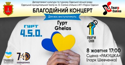 Куди піти в Одесі: благодійний концерт для допомоги ЗСУ Куди піти в Одесі: благодійний концерт для допомоги ЗСУ