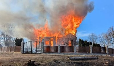 пожежа, церква в селі Катеринівка пожежа, церква в селі Катеринівка