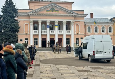 Прощання з військовослужбовцем Дмитром Кучеренком