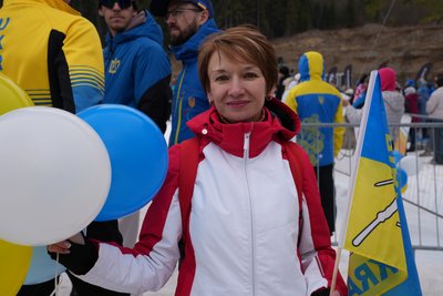 Ольга Хромова, уболівальниця, Буковель, Івано-Франківщина Ольга Хромова, уболівальниця, Буковель, Івано-Франківщина