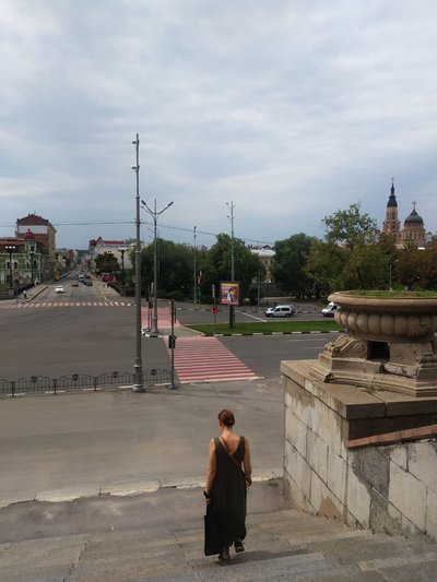 Сходи на Університетській гірці у Харкові Сходи на Університетській гірці у Харкові