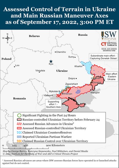 "Безглузді наступальні операції" — ISW про російські атаки Бахмута на тлі контрнаступу ЗСУ