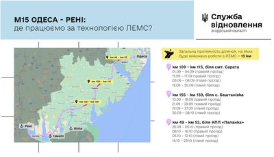 ремонт на трасі Одеса-Рені М-15 ремонт на трасі Одеса-Рені М-15