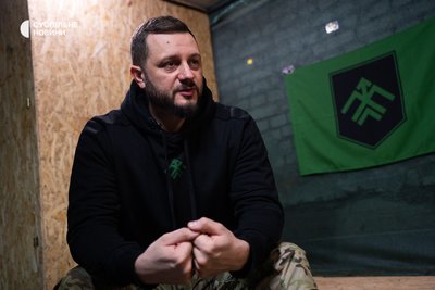 Командир 13-ї бригади оперативного призначення НГУ "Хартія" полковник Ігор Оболєнський на Харківщині
