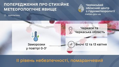 Попередження про заморозки Попередження про заморозки