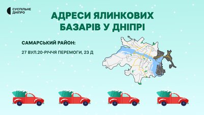 Ялинкові базари: де придбати святкове дерево у Дніпрі Ялинкові базари: де придбати святкове дерево у Дніпрі