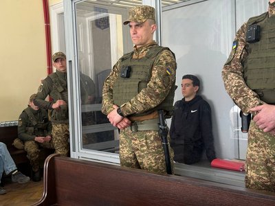 В'ячеслав Зінченко у залі суду 15 квітня 2026 року В'ячеслав Зінченко у залі суду 15 квітня 2026 року