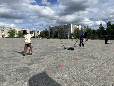 У Кременчуці на площі Перемоги відкрили "Активні парки"