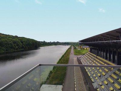 Водна арена, незавершене будівництво