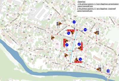 карта, схема руху транспорту карта, схема руху транспорту