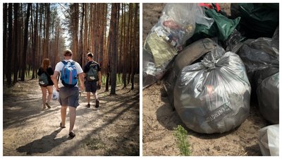 На Полтавщині активісти прибрали Блакитні озера: за три години зібрали два десятки пакетів сміття На Полтавщині активісти прибрали Блакитні озера: за три години зібрали два десятки пакетів сміття