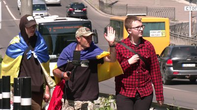 Петро Скрипка разом Владиславом та Романом у Рівному