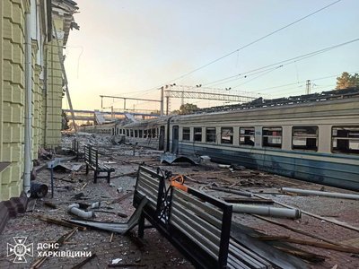Наслідки масованої атаки російських дронів по Лозовій, 5 серпня 2025 року