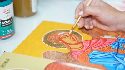На Вінниччині священник проводить безкоштовні майстер-класи з іконопису На Вінниччині священник проводить безкоштовні майстер-класи з іконопису