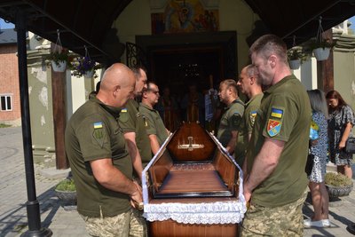 Сергій Хоміцький, прощання із бійцем Сергій Хоміцький, прощання із бійцем