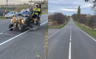 На автомобільній дорозі, що сполучає 5 волинських сіл, оновили дорожню розмітку На автомобільній дорозі, що сполучає 5 волинських сіл, оновили дорожню розмітку