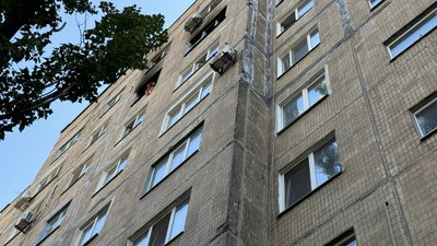 Пошкоджений дев'ятиповерховий будинок внаслідок обстрілу Краматорськ Донецька область 24 вересня 2025 рік Пошкоджений дев'ятиповерховий будинок внаслідок обстрілу Краматорськ Донецька область 24 вересня 2025 рік
