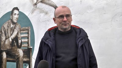 На стіні СІЗО в Луцьку з'явився портрет останнього розстріляного воїна УПА На стіні СІЗО в Луцьку з'явився портрет останнього розстріляного воїна УПА
