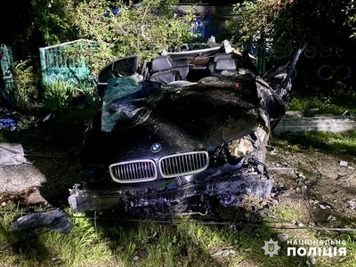 В Ананьєві BMW влетіло в електроопору