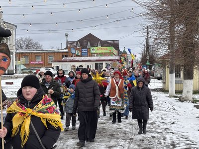 На Вінниччині відбулася різдвяна хода-коляда, присвячена захисникам України