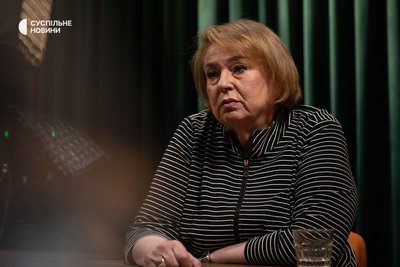 Директорка Інституту демографії та соціальних досліджень НАНУ Елла Лібанова під час інтервʼю Суспільному, Київ, 19 травня 2026 року Директорка Інституту демографії та соціальних досліджень НАНУ Елла Лібанова під час інтервʼю Суспільному, Київ, 19 травня 2026 року