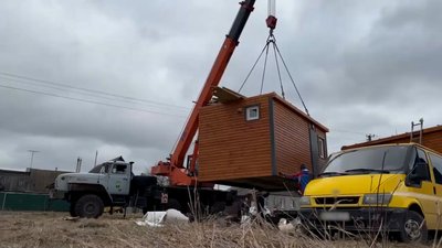 У Семенівці, що на прикордонні Чернігівщини, встановили 5 модульних будинків У Семенівці, що на прикордонні Чернігівщини, встановили 5 модульних будинків