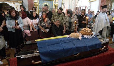 Прощання з Олександром Лижнюком у Луцьку Прощання з Олександром Лижнюком у Луцьку