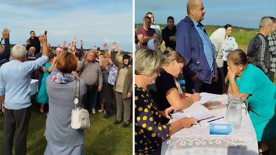 Громада села Миньківці на Рівненщині вперше відслужила Божественну літургію українською мовою Громада села Миньківці на Рівненщині вперше відслужила Божественну літургію українською мовою
