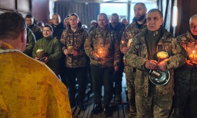 Великдень в ЗСУ, як військові освячували паски, 50 бригада