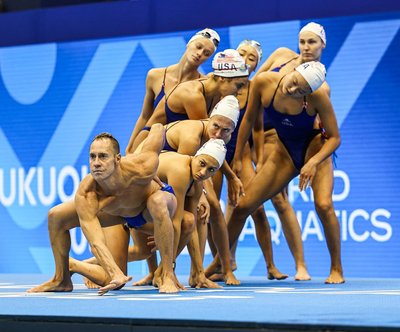 Збірна США на тренуванні на чемпіонаті світу-2023 у Фукуоці, Японія, повернення Білла Мея Збірна США на тренуванні на чемпіонаті світу-2023 у Фукуоці, Японія, повернення Білла Мея