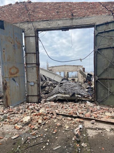 Наслідки обстрілів Донеччини 1 квітня. Фото: Telegram / Павло Кириленко