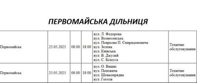 Відключення електроенергії на Миколаївщині: графік на 25 травня Відключення електроенергії на Миколаївщині: графік на 25 травня