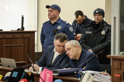 Вищий антикорупційний суд (ВАКС) обрав запобіжний захід ексміністру енергетики Герману Галущенку (праворуч). Київ, 17 лютого 2026 року Вищий антикорупційний суд (ВАКС) обрав запобіжний захід ексміністру енергетики Герману Галущенку (праворуч). Київ, 17 лютого 2026 року
