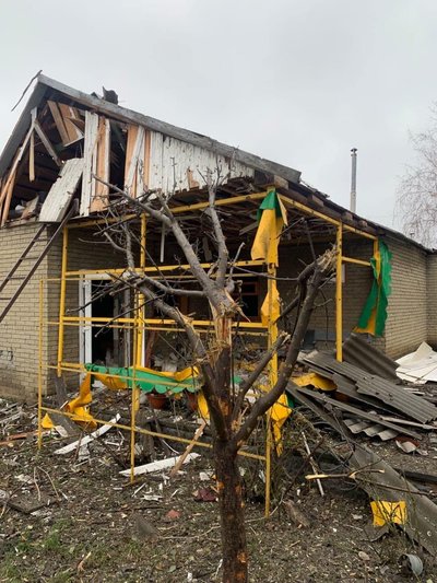 Наслідки обстрілів Краматорська 6 січня. Фото: Facebook / Олександр Гончаренко Наслідки обстрілів Краматорська 6 січня. Фото: Facebook / Олександр Гончаренко