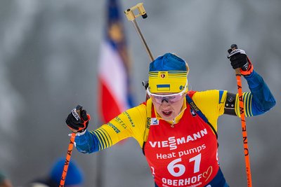 Юлія Джима на етапі Кубка світу з біатлону в Обергофі Юлія Джима на етапі Кубка світу з біатлону в Обергофі