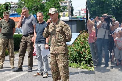 "Усвідомлення": у Києві відкрили артоб'єкт на честь воїнів ТРО "Усвідомлення": у Києві відкрили артоб'єкт на честь воїнів ТРО